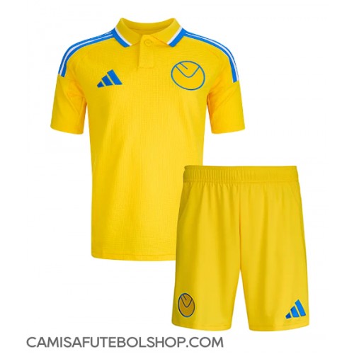 Camisa de time de futebol Leeds United Replicas 2º Equipamento Infantil 2024-25 Manga Curta (+ Calças curtas)